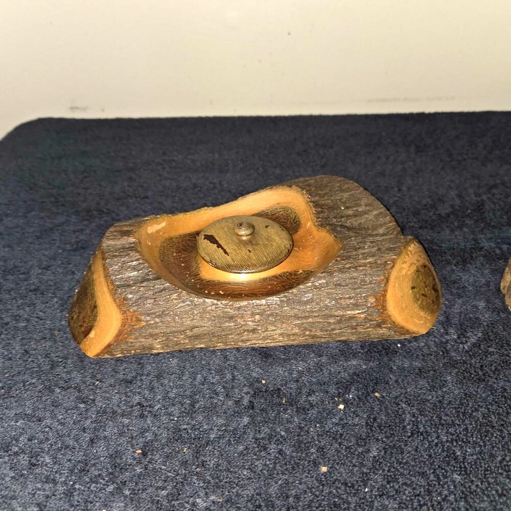 Vintage Abo-Brand Mulga Wood Ink Well